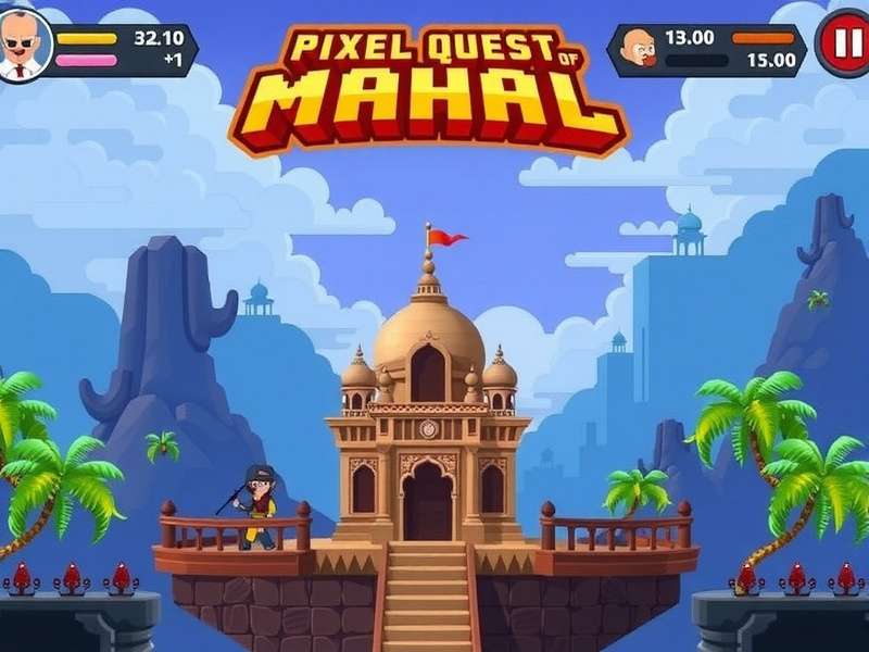 Explore the vibrant world of Pixel Quest Of Mahal Pixel Quest Of Mahal Game Screenshot